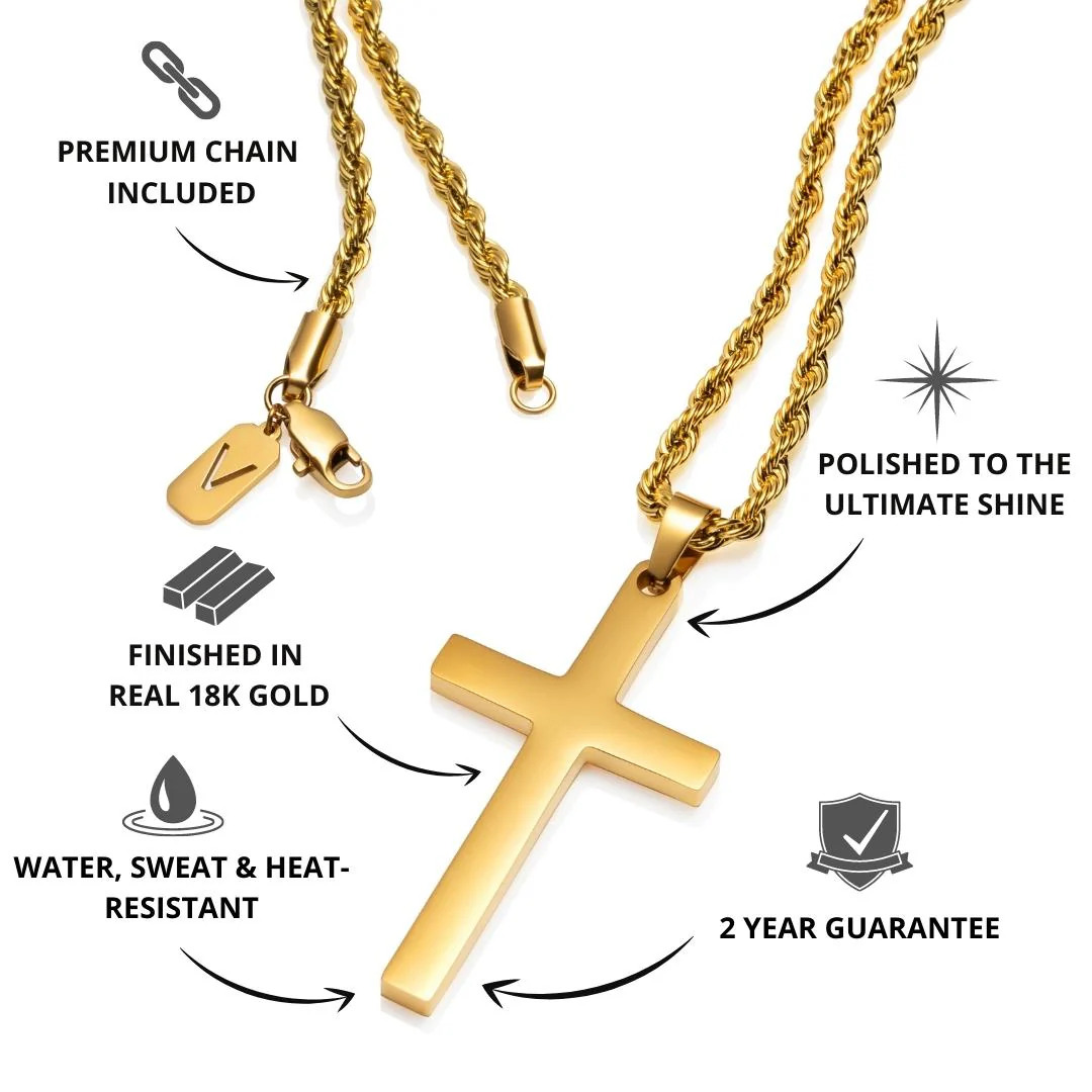 Cross Pendant | Gold - Image 3