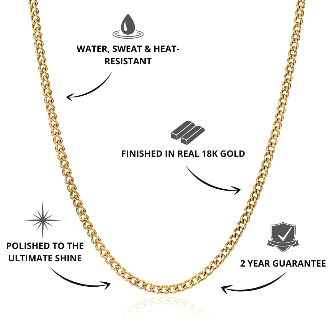 Curb Chain Gold | 2mm - Image 4