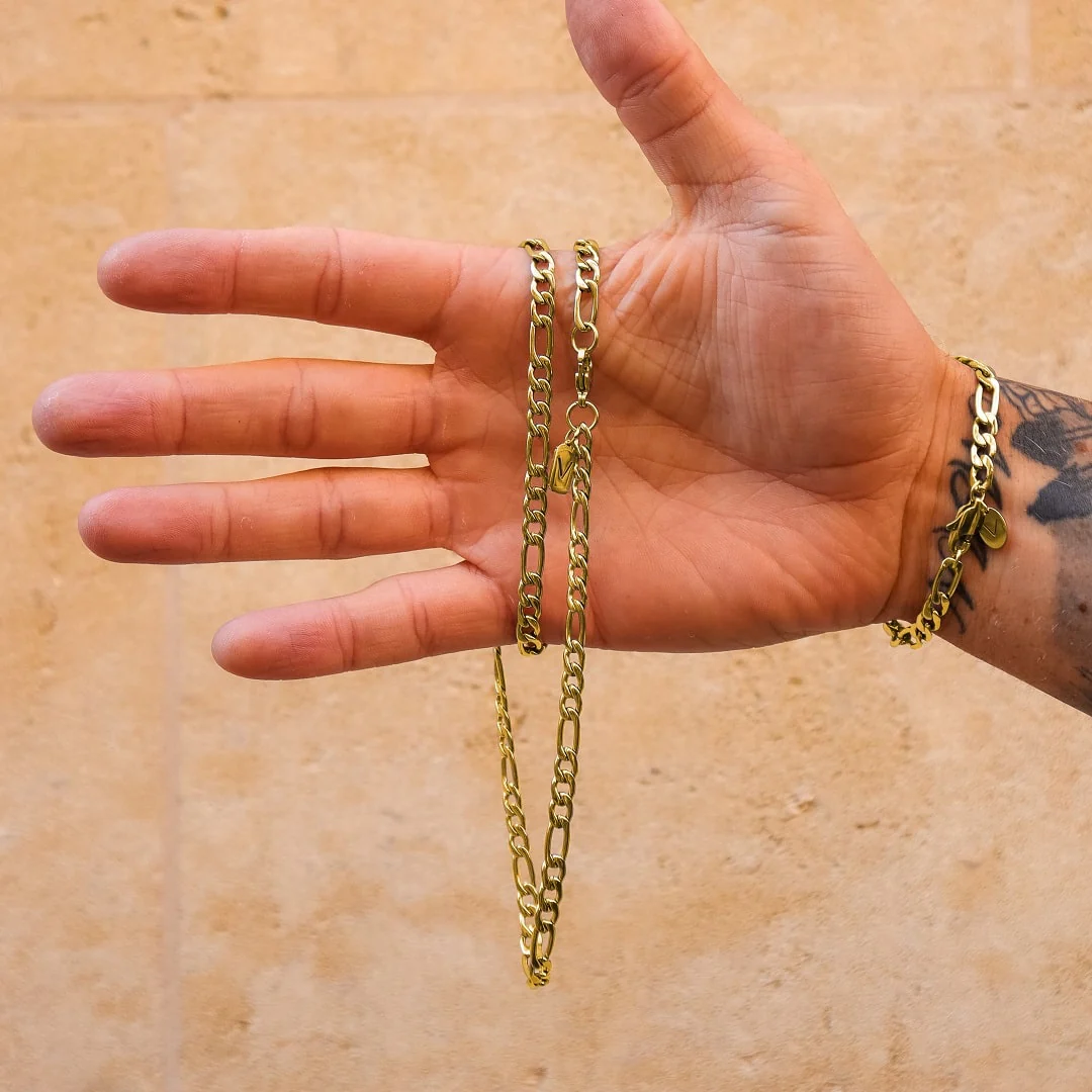 Figaro Bracelet Gold | 5mm - Image 4