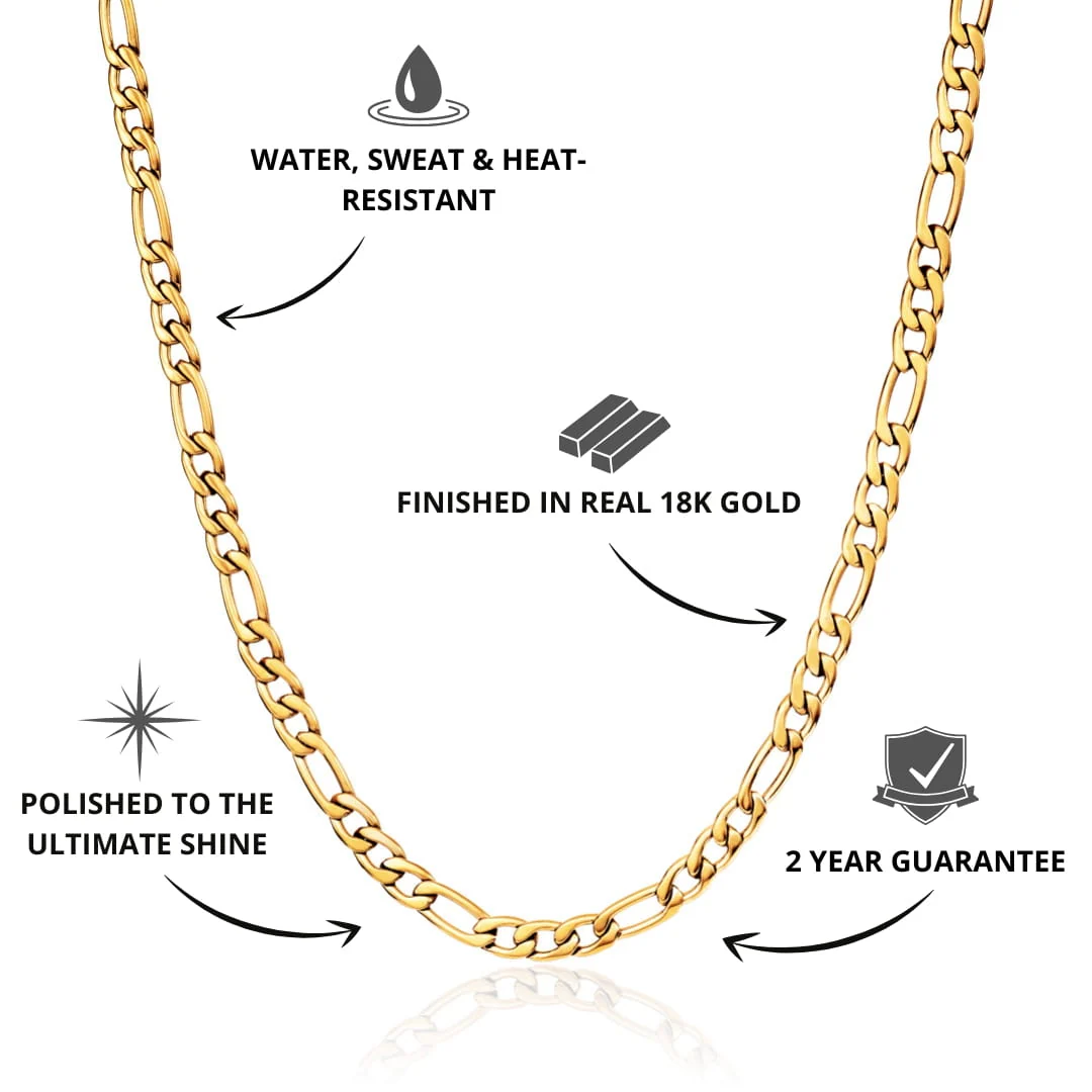 Figaro Chain Gold | 3mm - Image 3