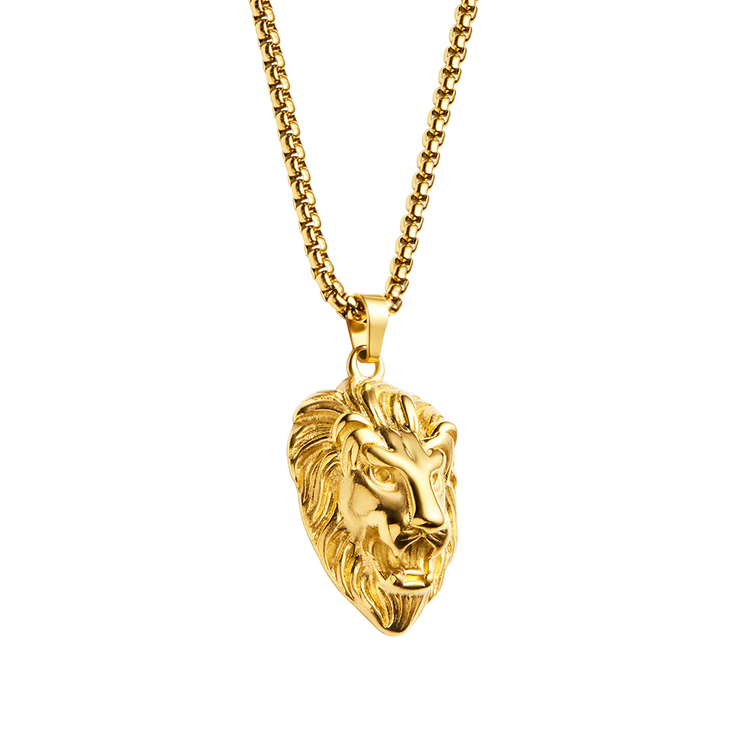 Lion Pendant | Gold - Image 5