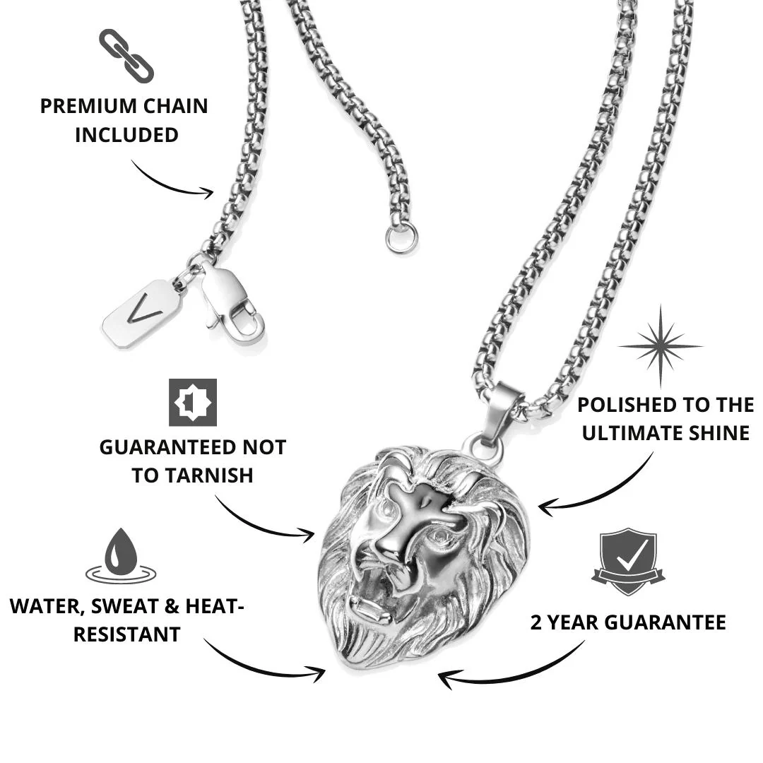 Lion Pendant | Silver - Image 3