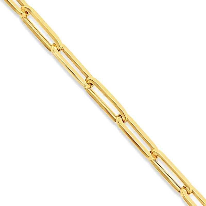 Paperclip Necklace Gold - Image 4