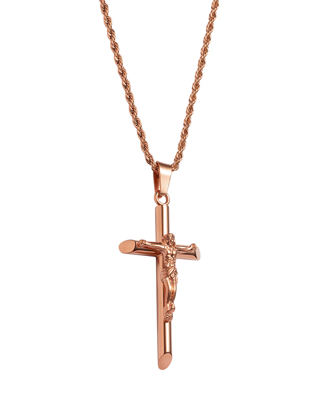Crucifix Pendant | Rose Gold - Image 3
